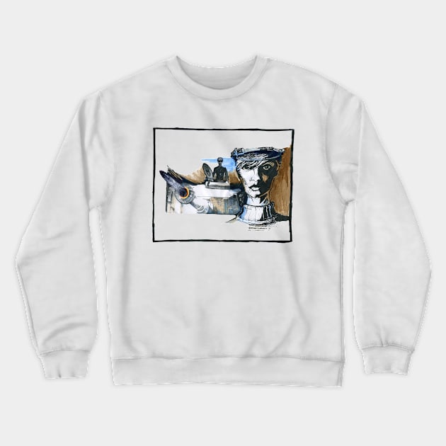 Woman Tank Commander Crewneck Sweatshirt by mirandalous